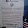 Proclamation from bridgeport city mayor to ambassador