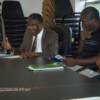 ABCD Executive Director Charles Tisdale and LCAC Little Liberia Chair Henry Wilson at 1st meeting.